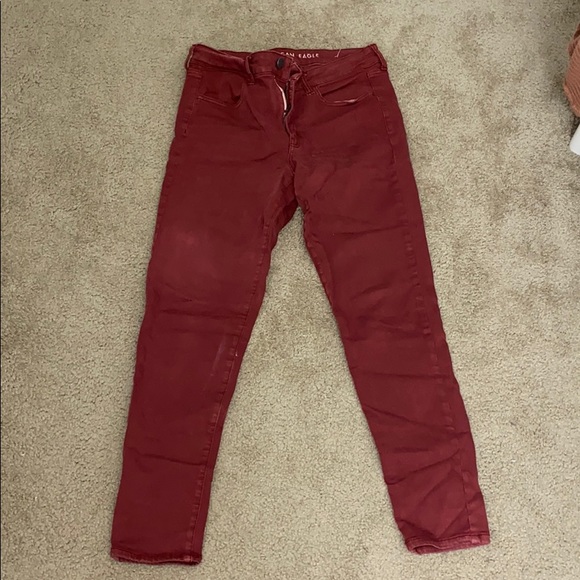 American Eagle Outfitters Denim - Red American Eagle jeggings!